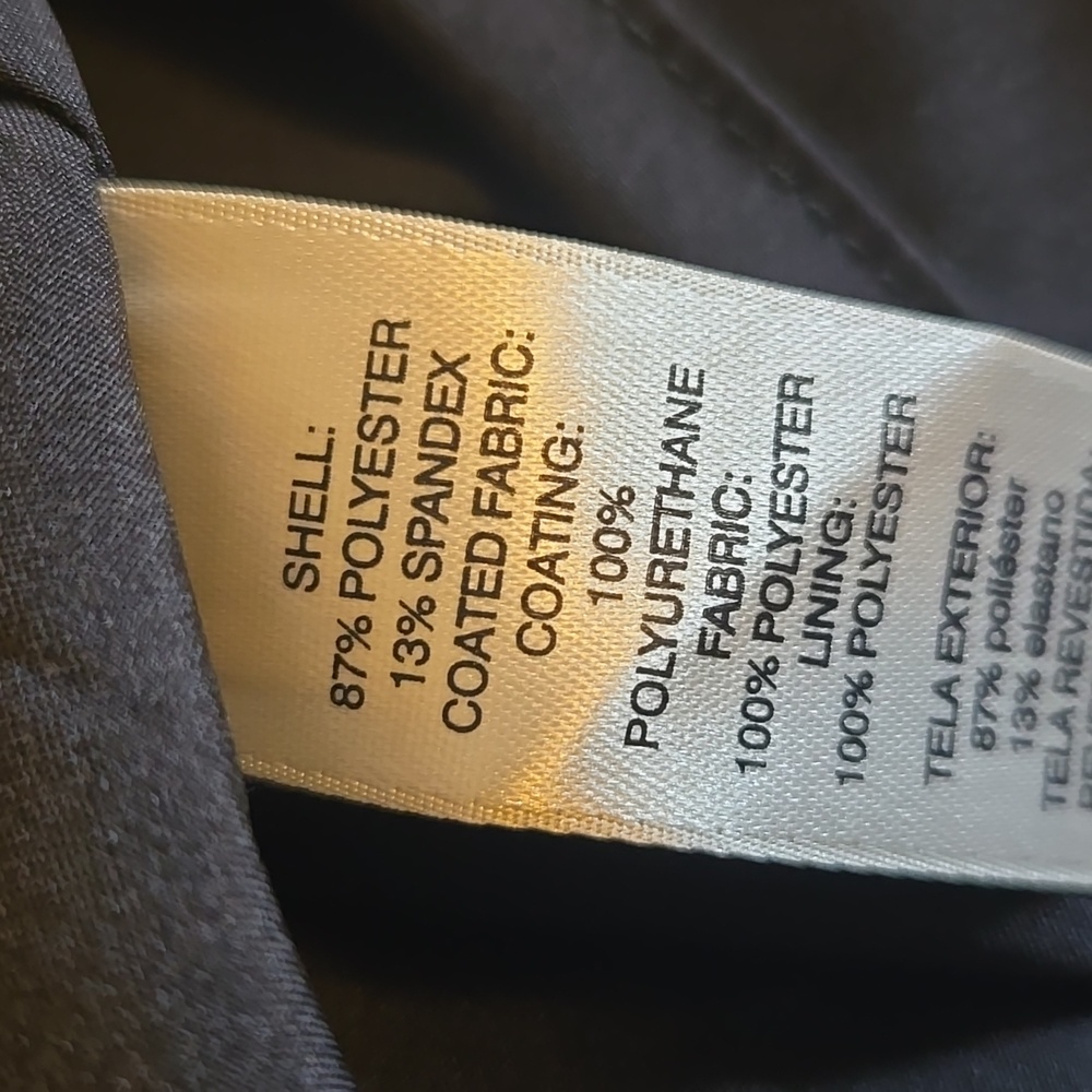 Chico's-Blk,tan, beige faux suede,faux leather patched dress Sz 0=S NWT. - Picture 9 of 10